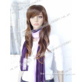 Long Wave Light Brown Kanekalon Cosplay Hair Wig WA127